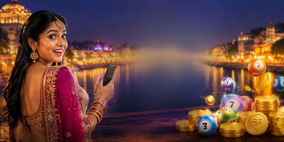 Indian player using mobile device to bet and play casino games on 2607